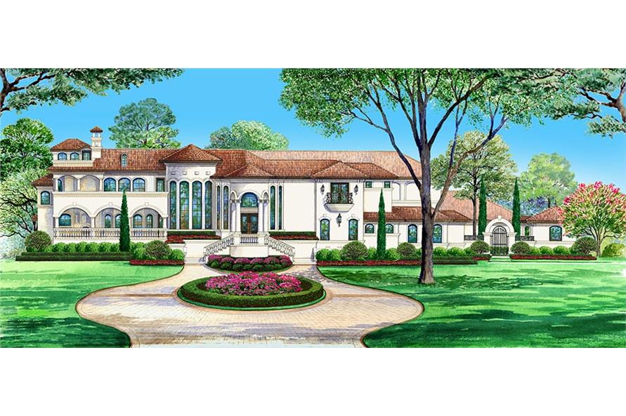 Front View of this 4-Bedroom,5413 Sq Ft Plan -5413