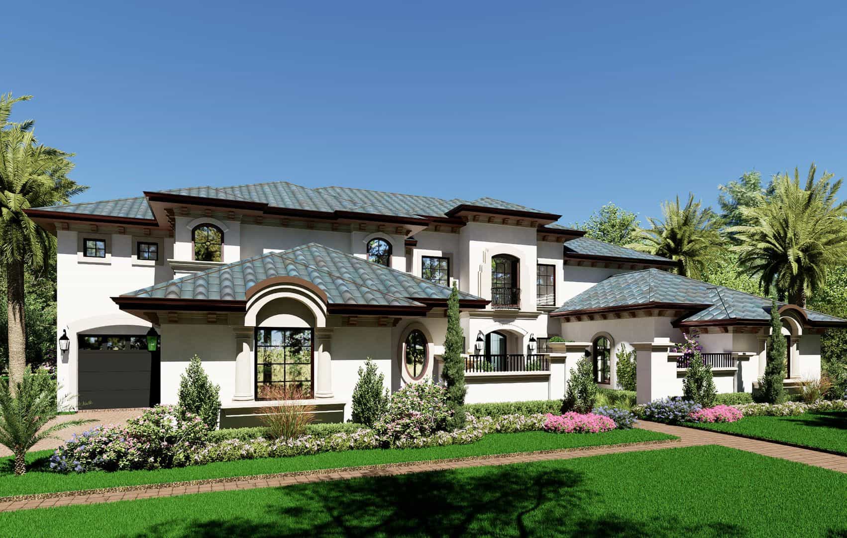 Front View of this 5-Bedroom,6612 Sq Ft Plan -195-1166