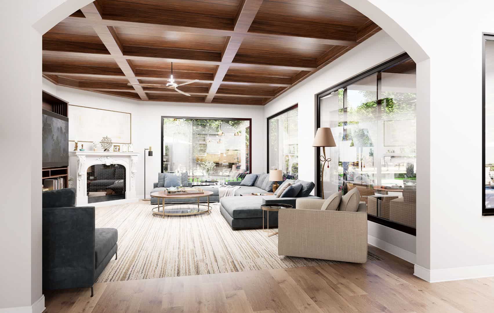 Family Room of this 5-Bedroom,6612 Sq Ft Plan -195-1166