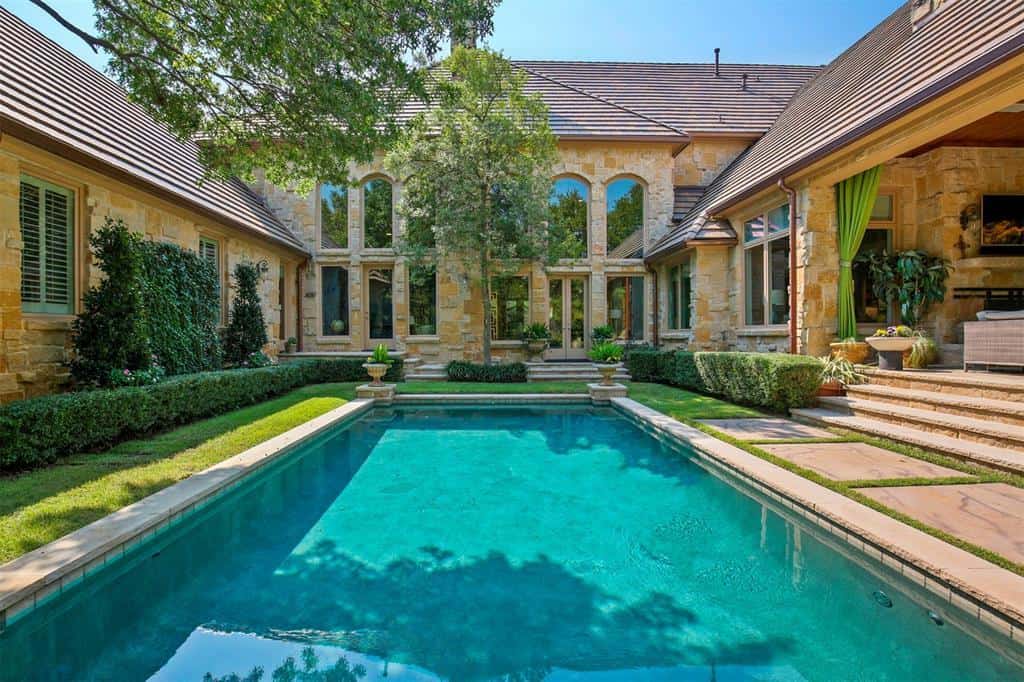 Pool of this 5-Bedroom,7823 Sq Ft Plan -195-1169