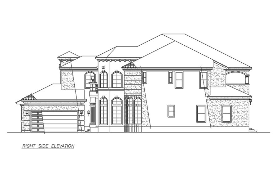 195-1172: Home Plan Right Elevation