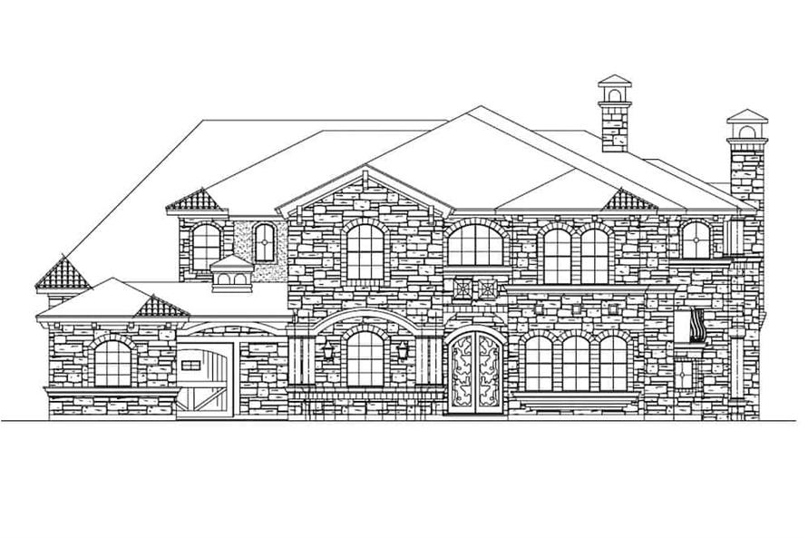 195-1217: Home Plan Front Elevation