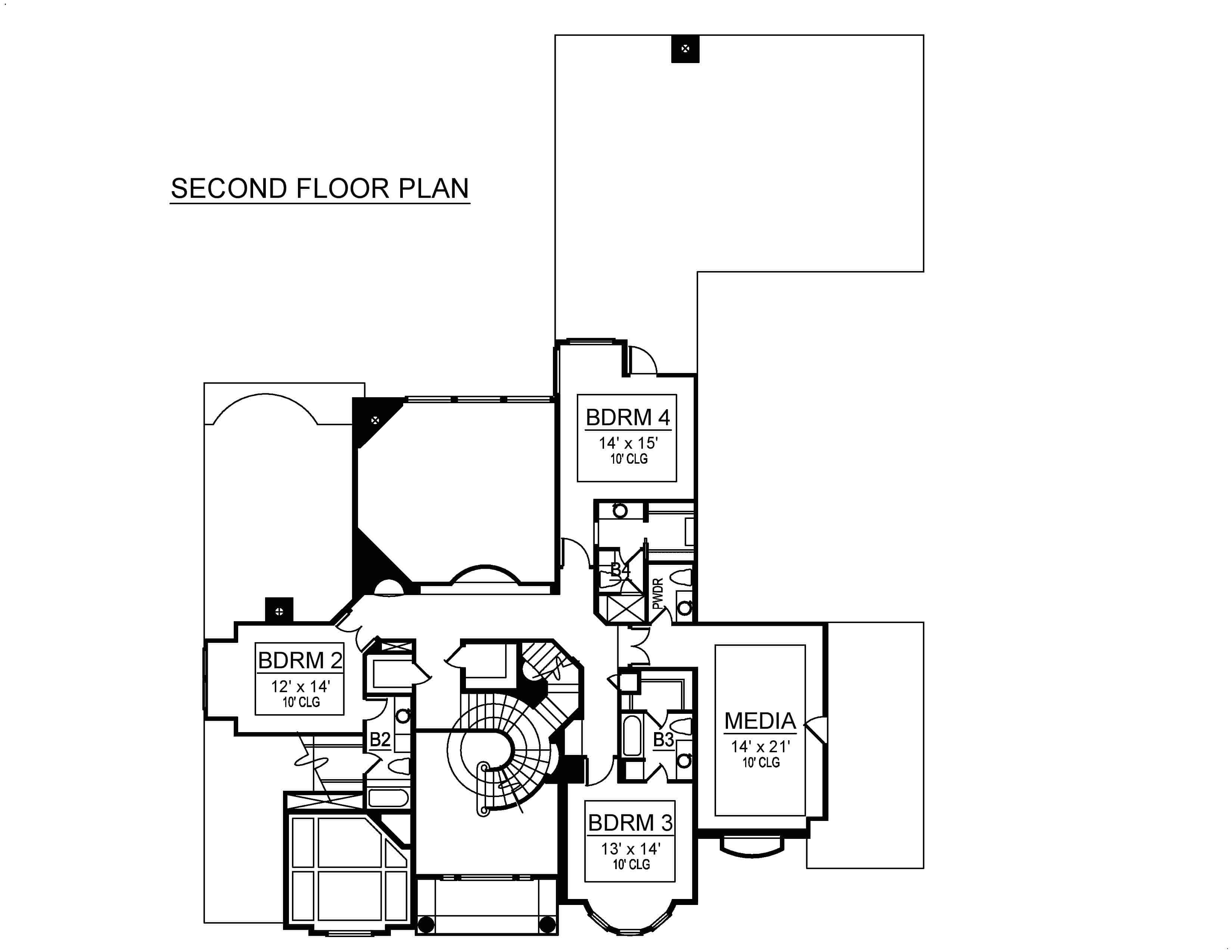 Upper Level of Mediterranean Plan #195-1218