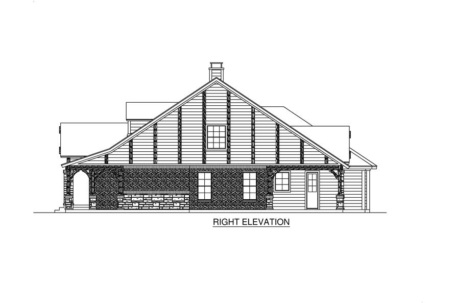 195-1227: Home Plan Right Elevation