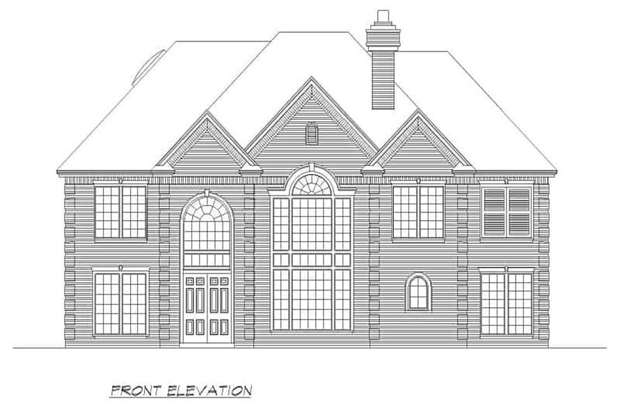 195-1235: Home Plan Front Elevation