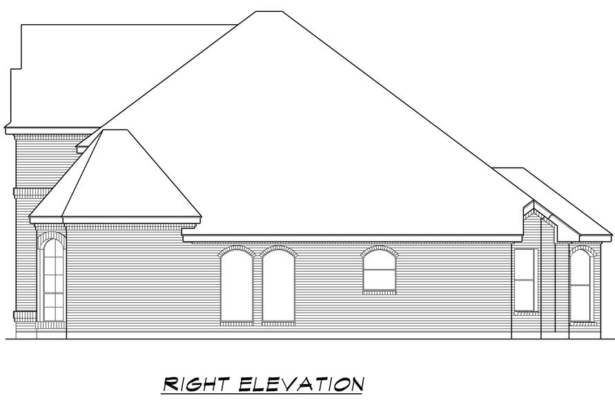 195-1238: Home Plan Right Elevation