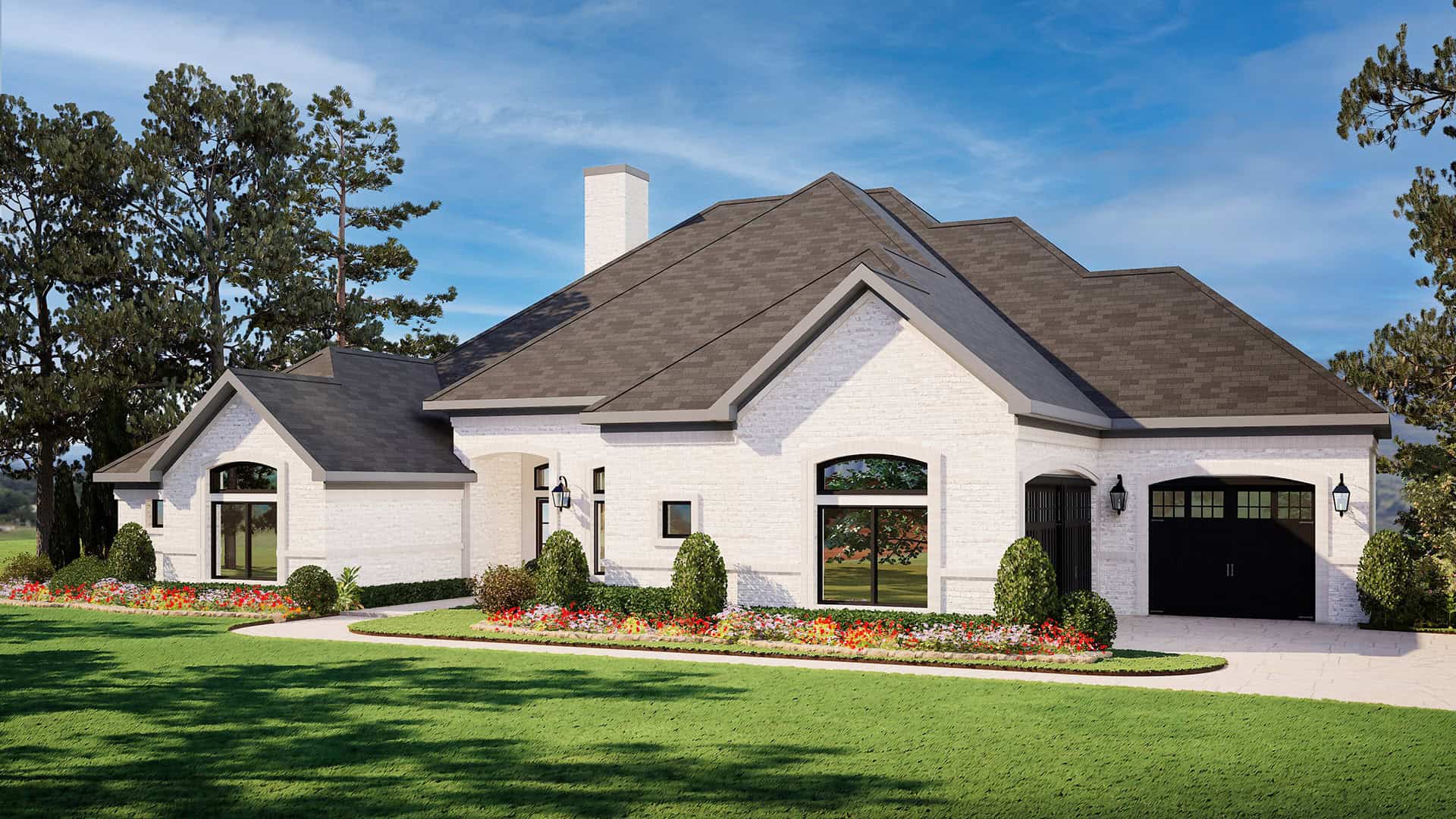 Front View of this 4-Bedroom,3894 Sq Ft Plan -195-1239