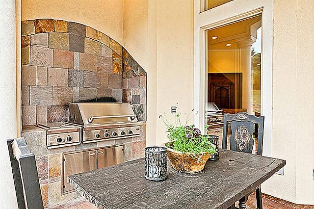 Outdoor Kitchen of this 4-Bedroom,4697 Sq Ft Plan -195-1245