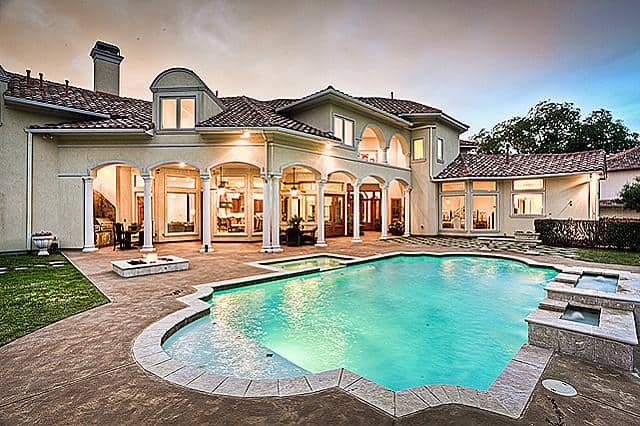 Pool of this 4-Bedroom,4697 Sq Ft Plan -195-1245