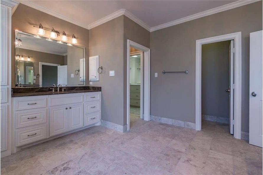 195-1264: Home Interior Photograph-Master Bathroom: Sink/Vanity