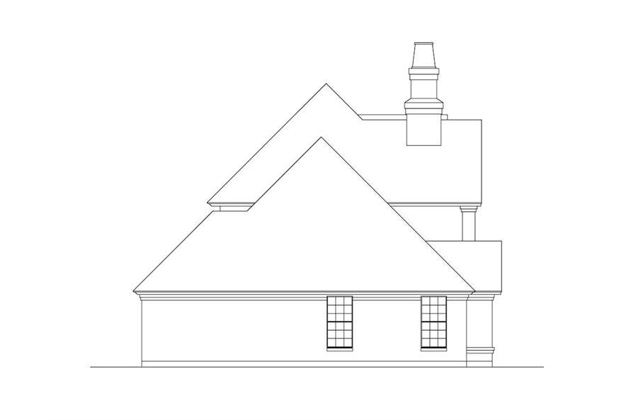 Home Plan Left Elevation of this 3-Bedroom,2699 Sq Ft Plan -195-1269