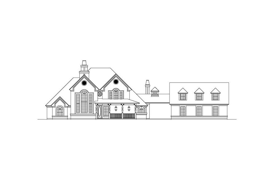 195-1269: Home Plan Front Elevation