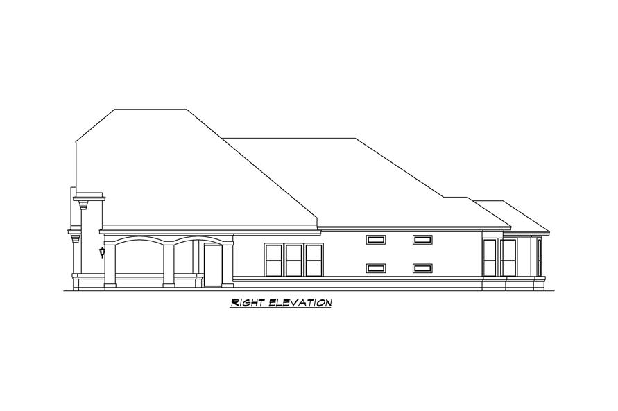 195-1274: Home Plan Right Elevation
