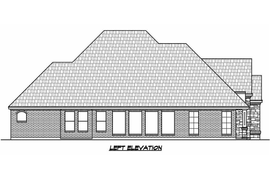 French Country Floor Plan 3 Bedrms 2, Front View House Plans