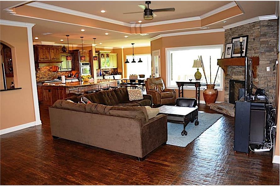 Family Room of this 4-Bedroom,4314 Sq Ft Plan -195-1283