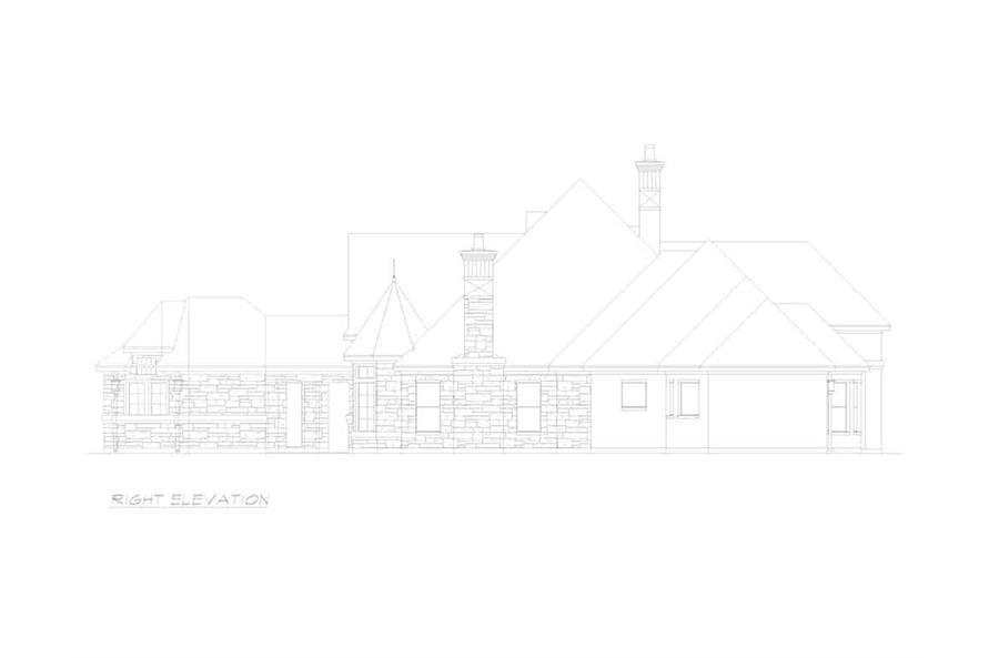 195-1294: Home Plan Right Elevation