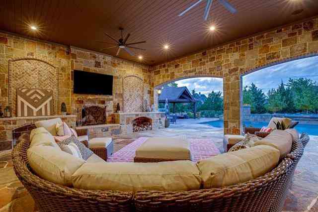 Living Room of this 4-Bedroom,5991 Sq Ft Plan -195-1302