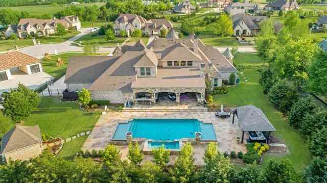 Aerial View of this 4-Bedroom,5991 Sq Ft Plan -195-1302