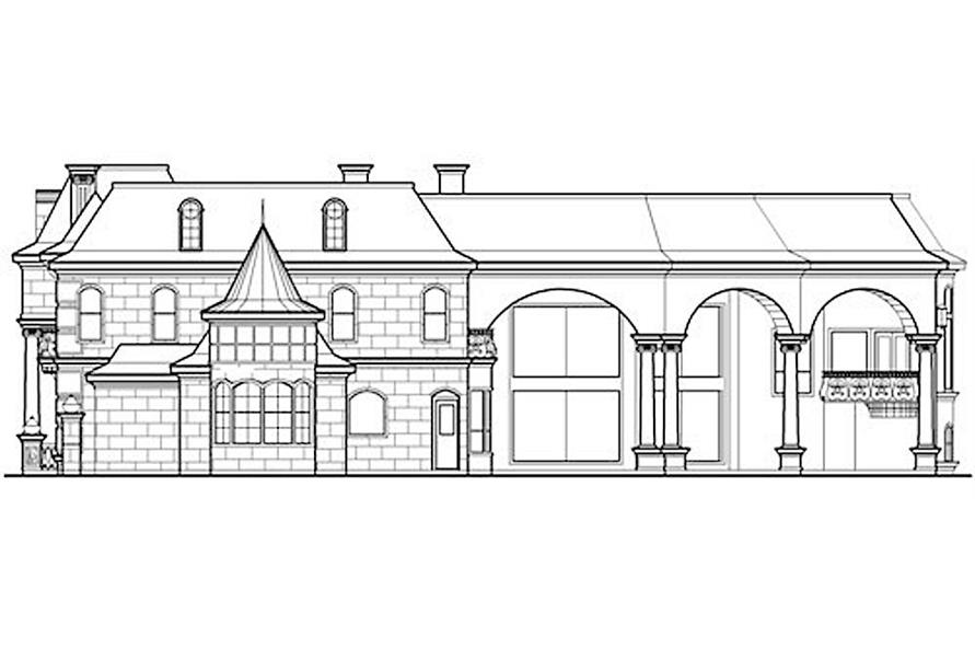 195-1307: Home Plan Right Elevation