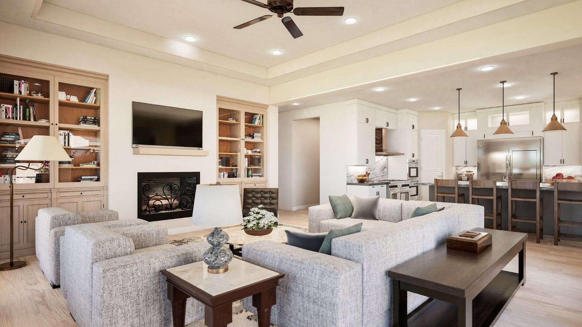 Great Room of this 4-Bedroom,4416 Sq Ft Plan -195-1313