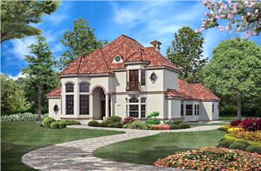 Florida Style Home Plan - 3 Bedrms, 3.5 Baths - 3943 Sq Ft - #195-1327
