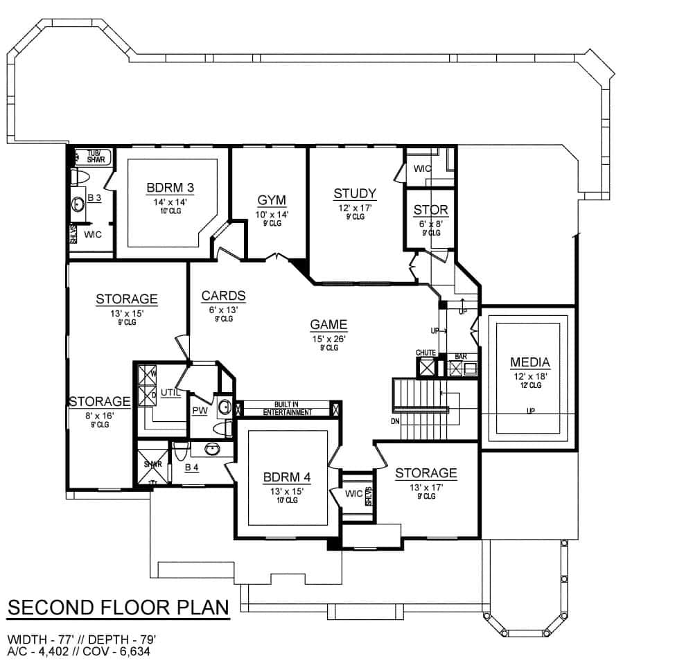 Upper Level of Cape Cod Plan #195-1330
