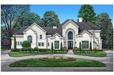 Traditional Home Plan - 5 Bedrms, 5.5 Baths - 8194 Sq Ft - #195-1331