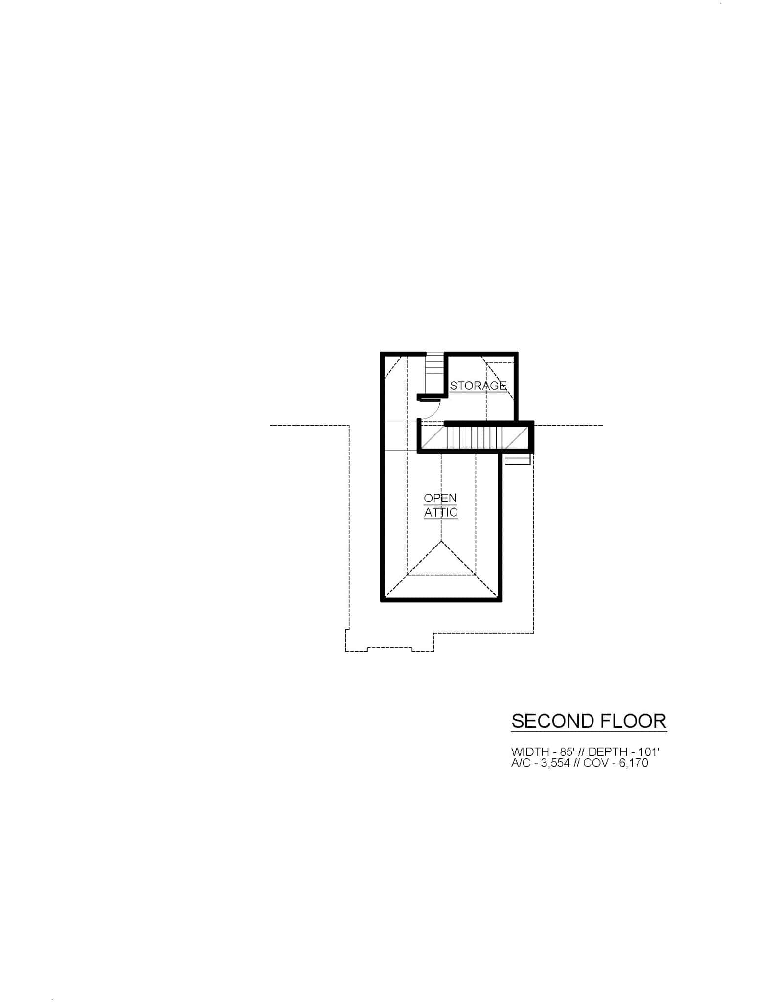 Upper Level of French Plan #195-1338
