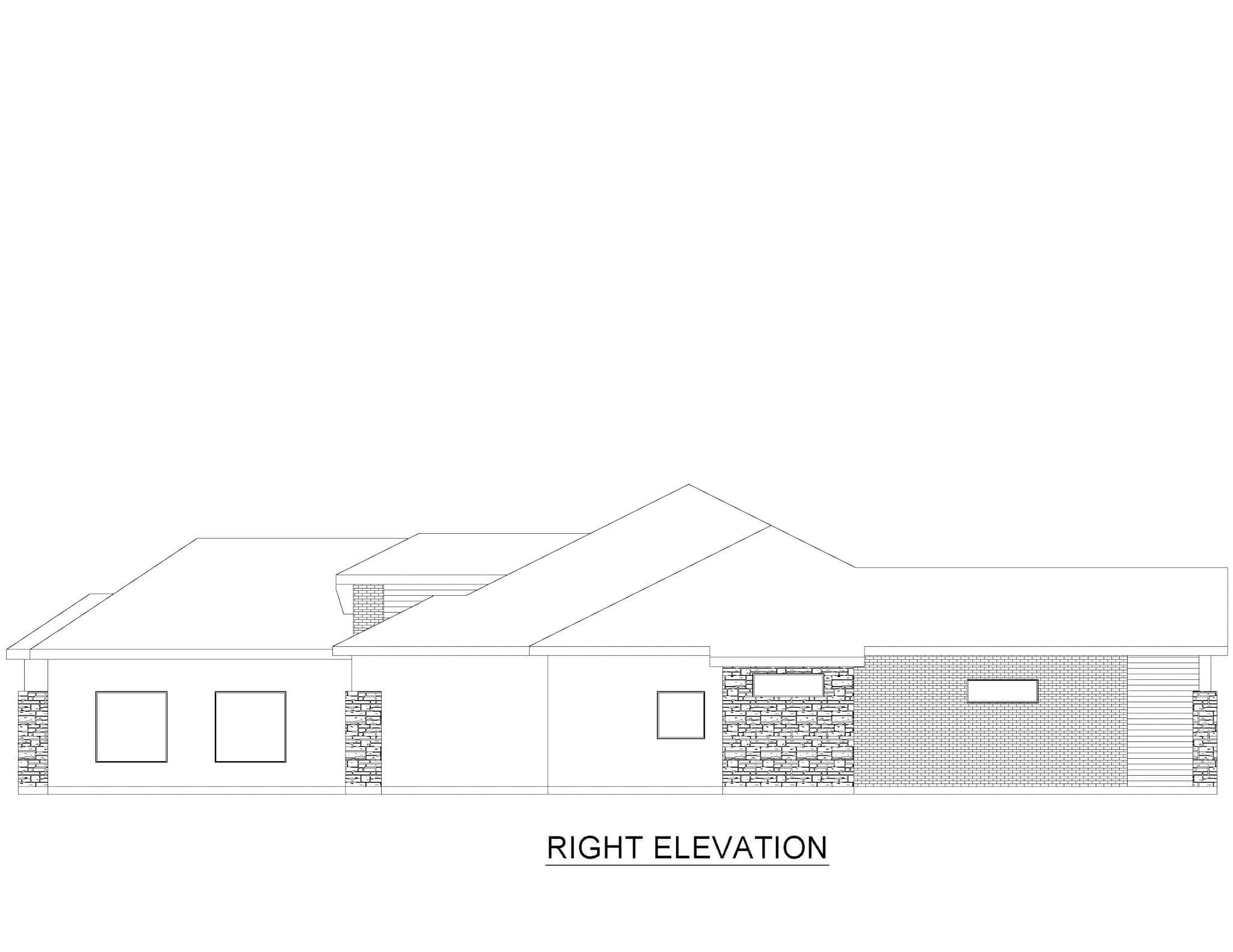 Home Plan Right Elevation of this 2-Bedroom,3554 Sq Ft Plan -195-1338