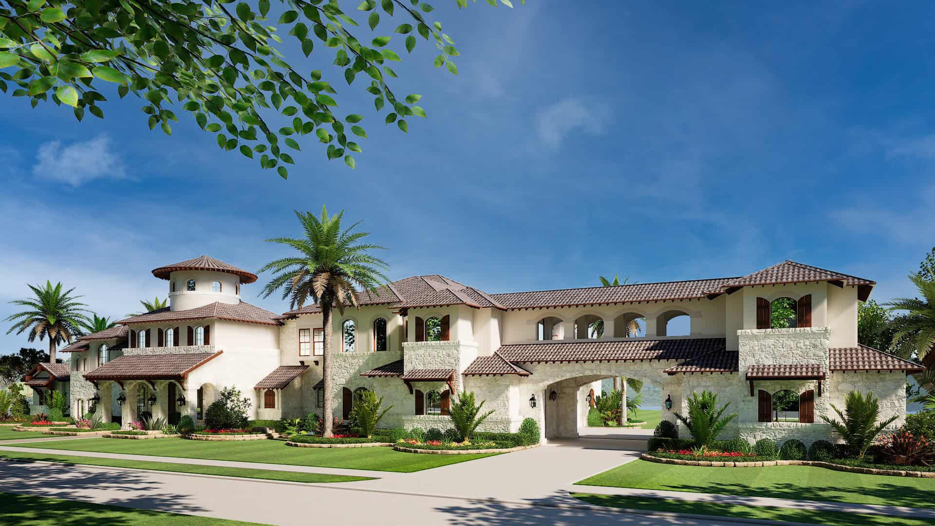 Home Exterior Photograph of this 5-Bedroom,6627 Sq Ft Plan -195-1343