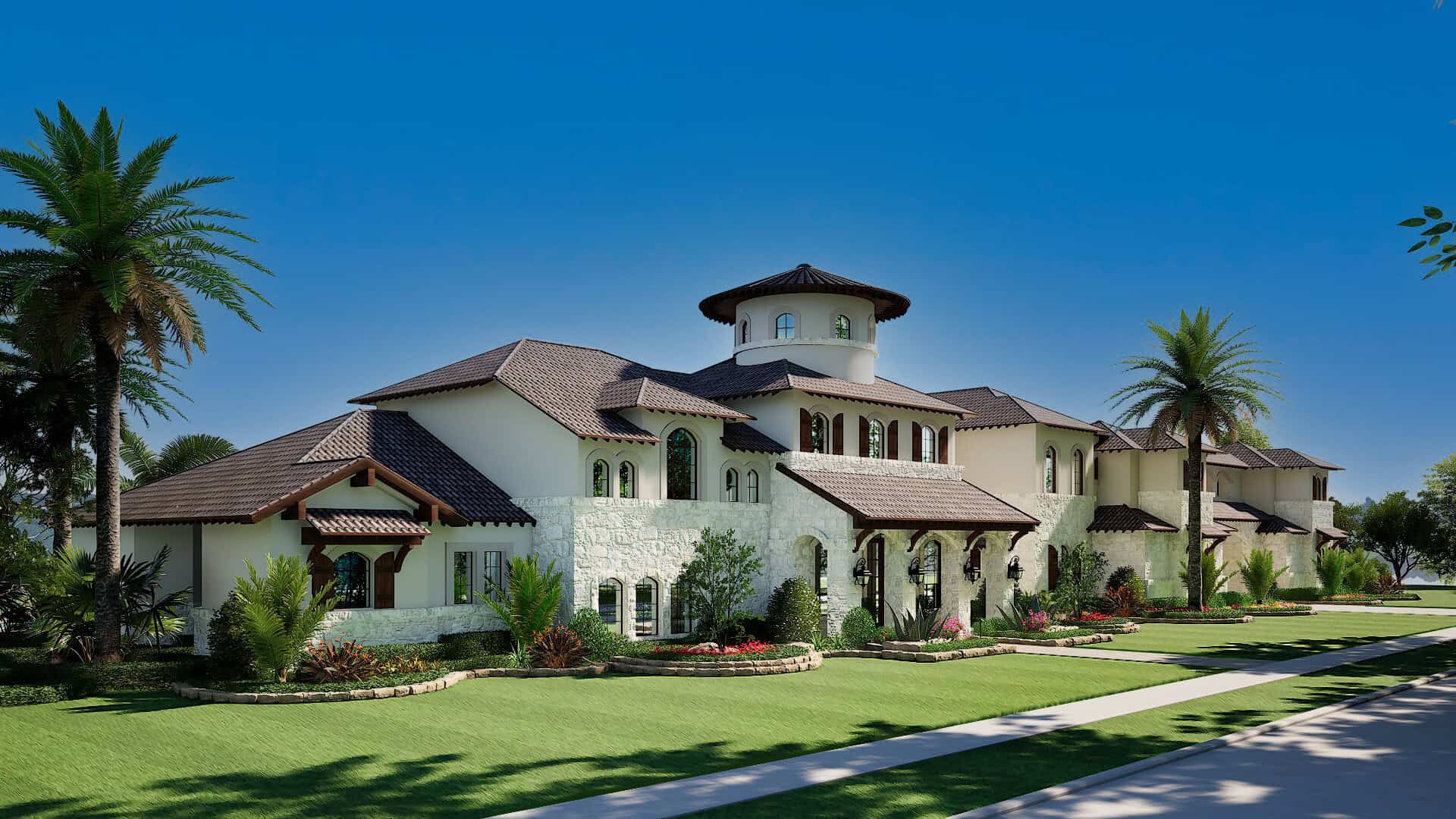 Home Exterior Photograph of this 5-Bedroom,6627 Sq Ft Plan -195-1343