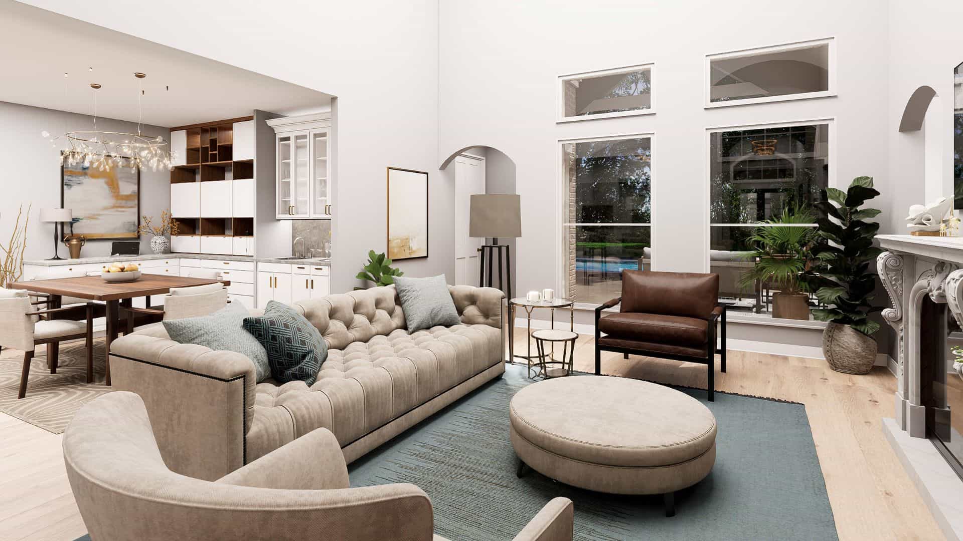 Family Room of this 3-Bedroom,2706 Sq Ft Plan -195-1344