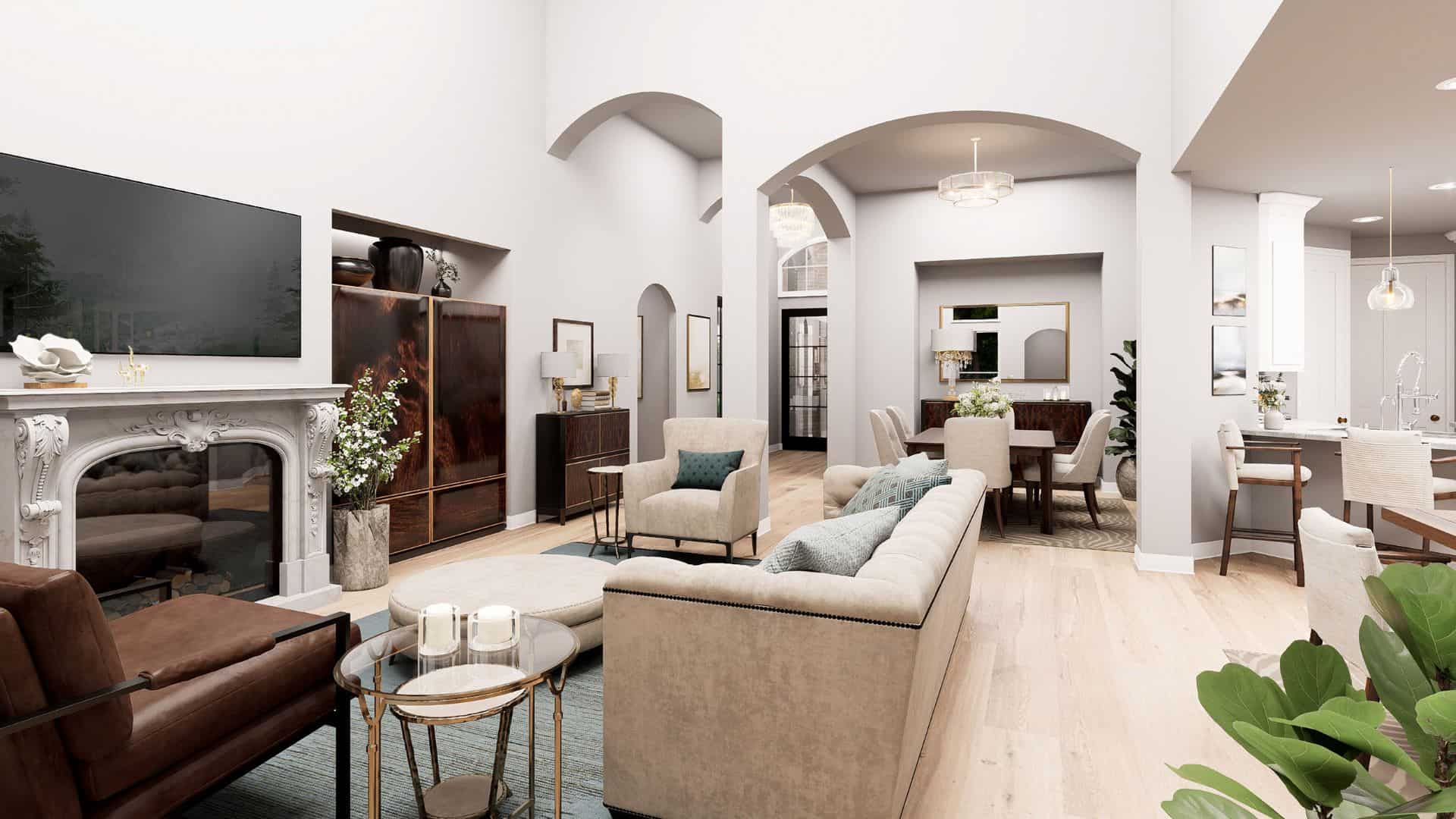 Family Room of this 3-Bedroom,2706 Sq Ft Plan -195-1344