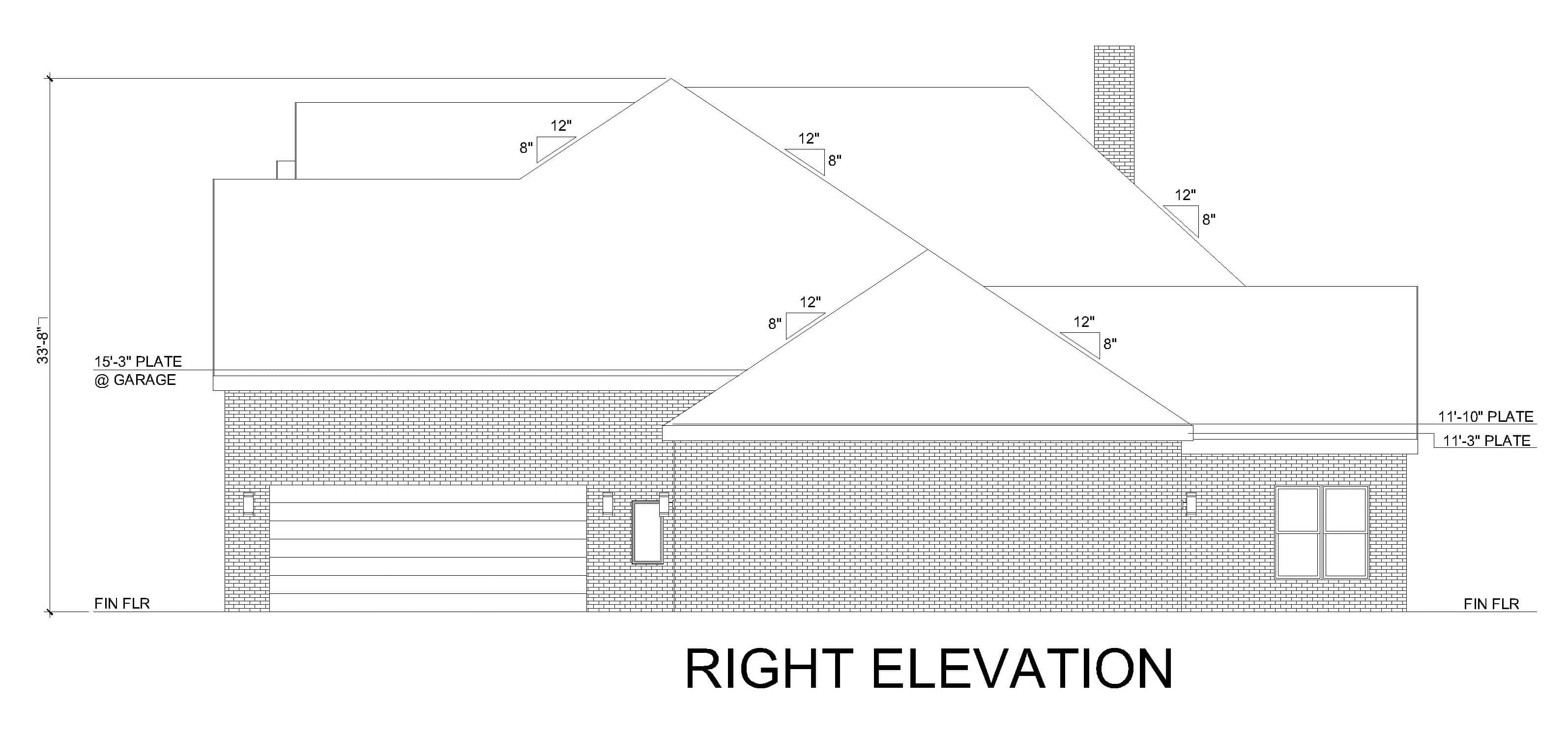 Home Plan Right Elevation of this 4-Bedroom,4575 Sq Ft Plan -195-1355