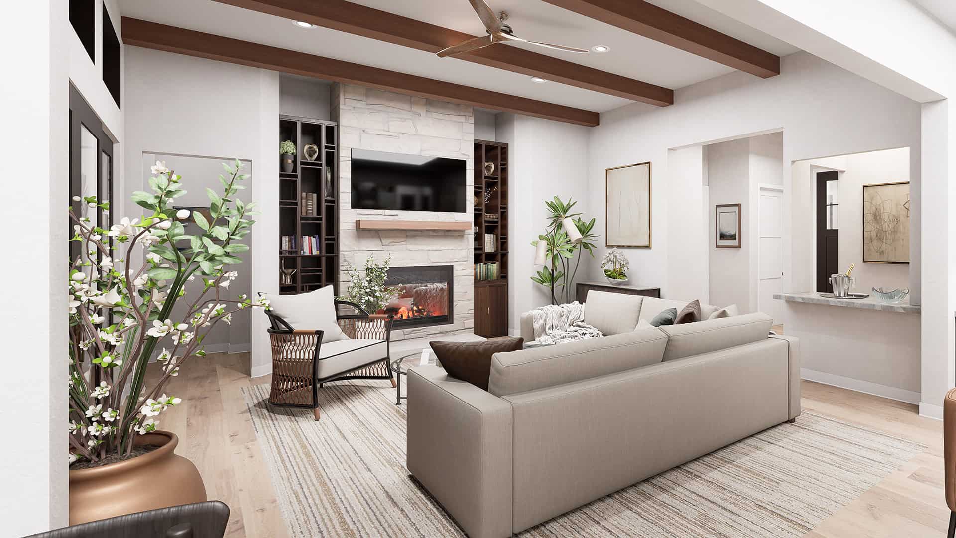 Family Room of this 3-Bedroom,2670 Sq Ft Plan -195-1356