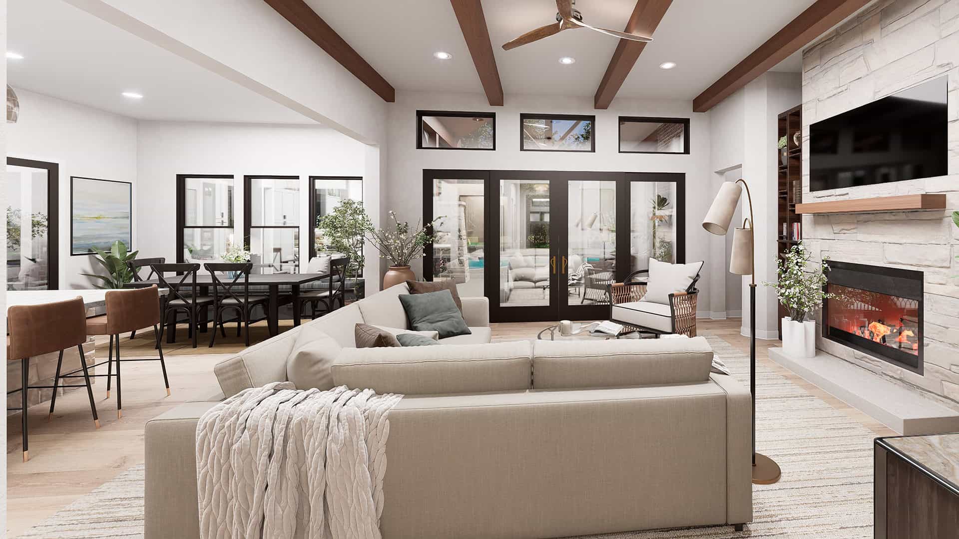 Family Room of this 3-Bedroom,2670 Sq Ft Plan -195-1356