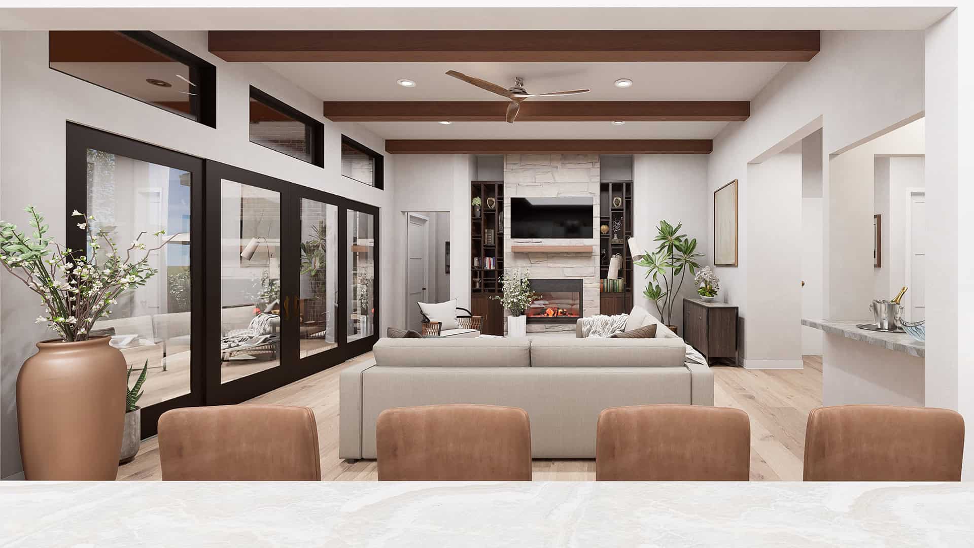 Family Room of this 3-Bedroom,2670 Sq Ft Plan -195-1356