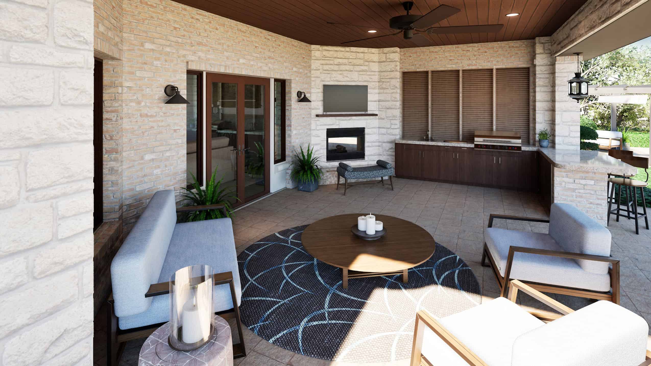 Patio of this 4-Bedroom,3040 Sq Ft Plan -195-1357