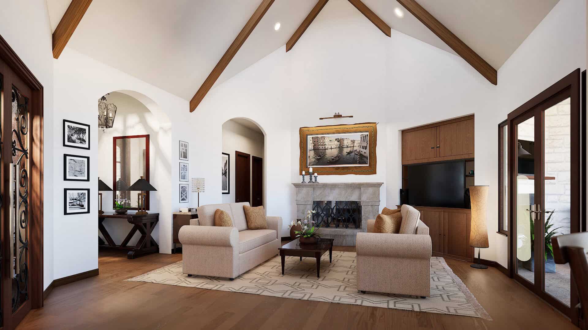 Family Room of this 4-Bedroom,3040 Sq Ft Plan -195-1357