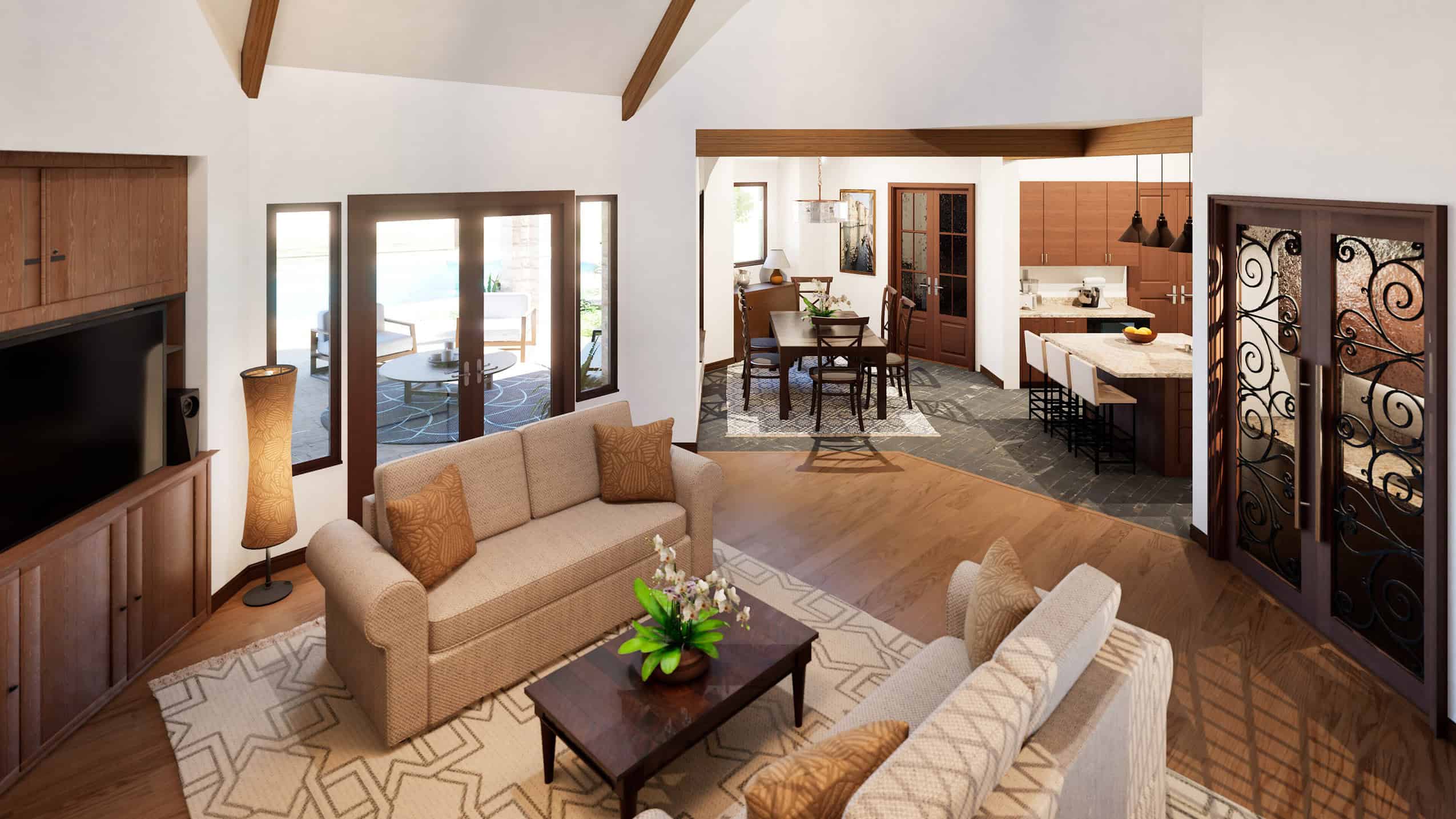 Family Room of this 4-Bedroom,3040 Sq Ft Plan -195-1357