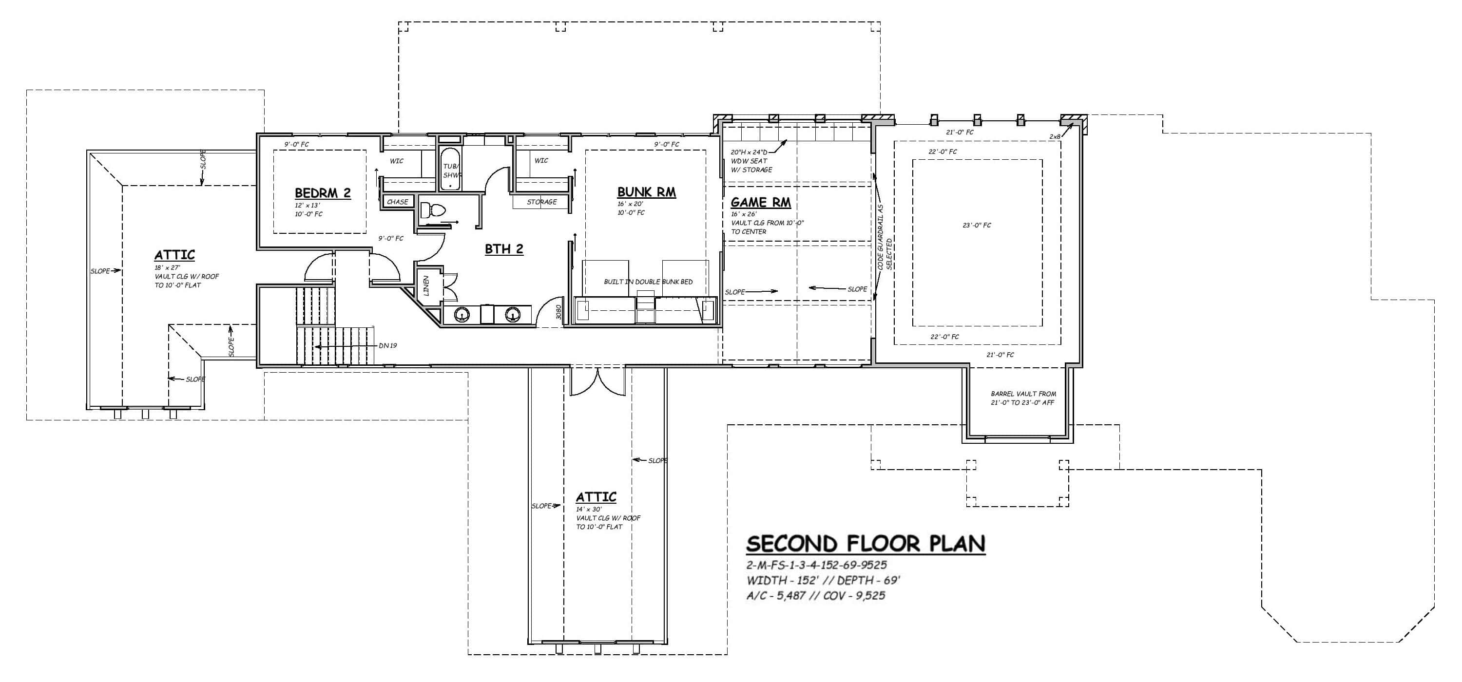 Upper Level of Luxury Plan #195-1359