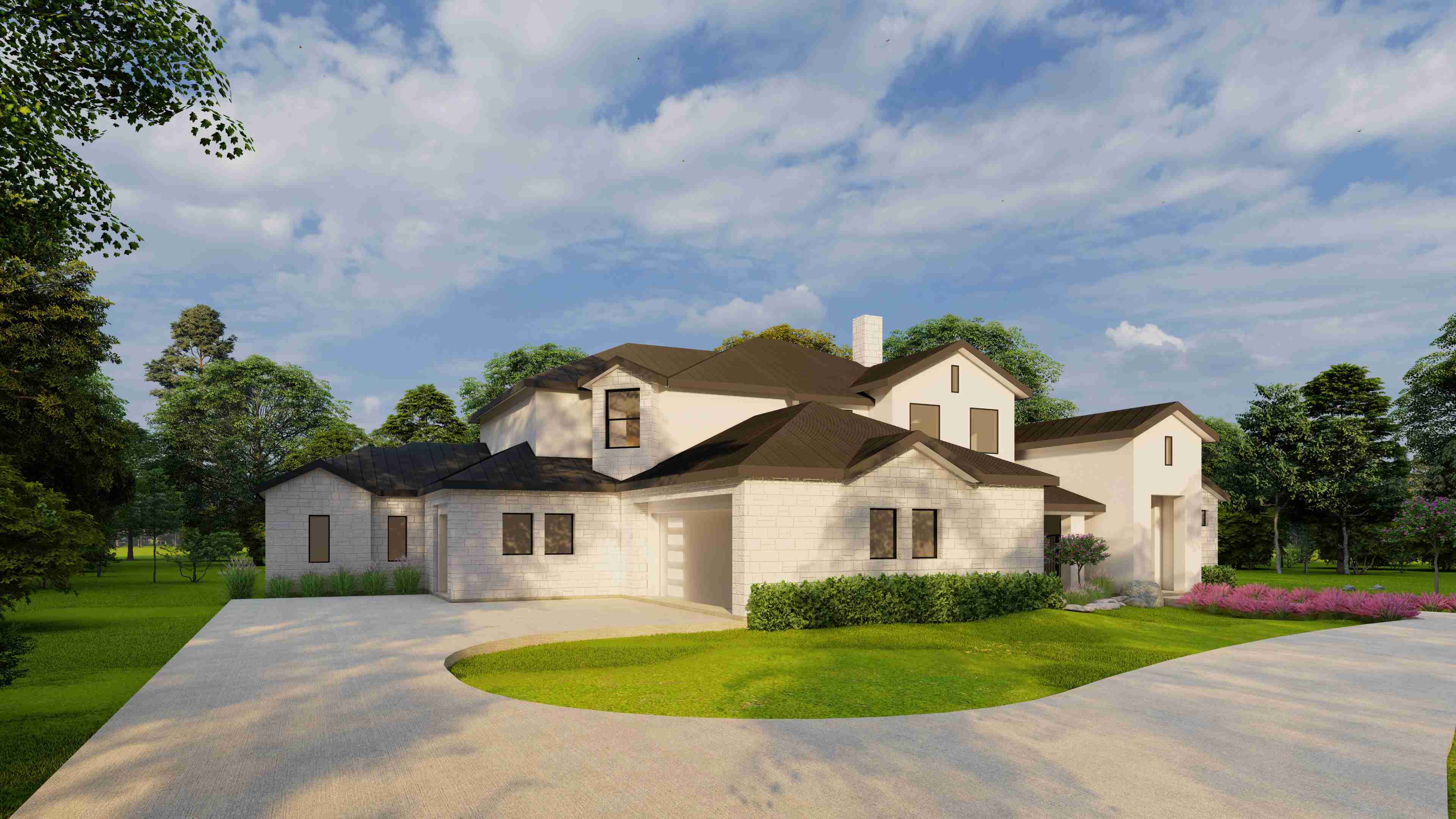 Left Side View of this 3-Bedroom,2918 Sq Ft Plan -195-1360