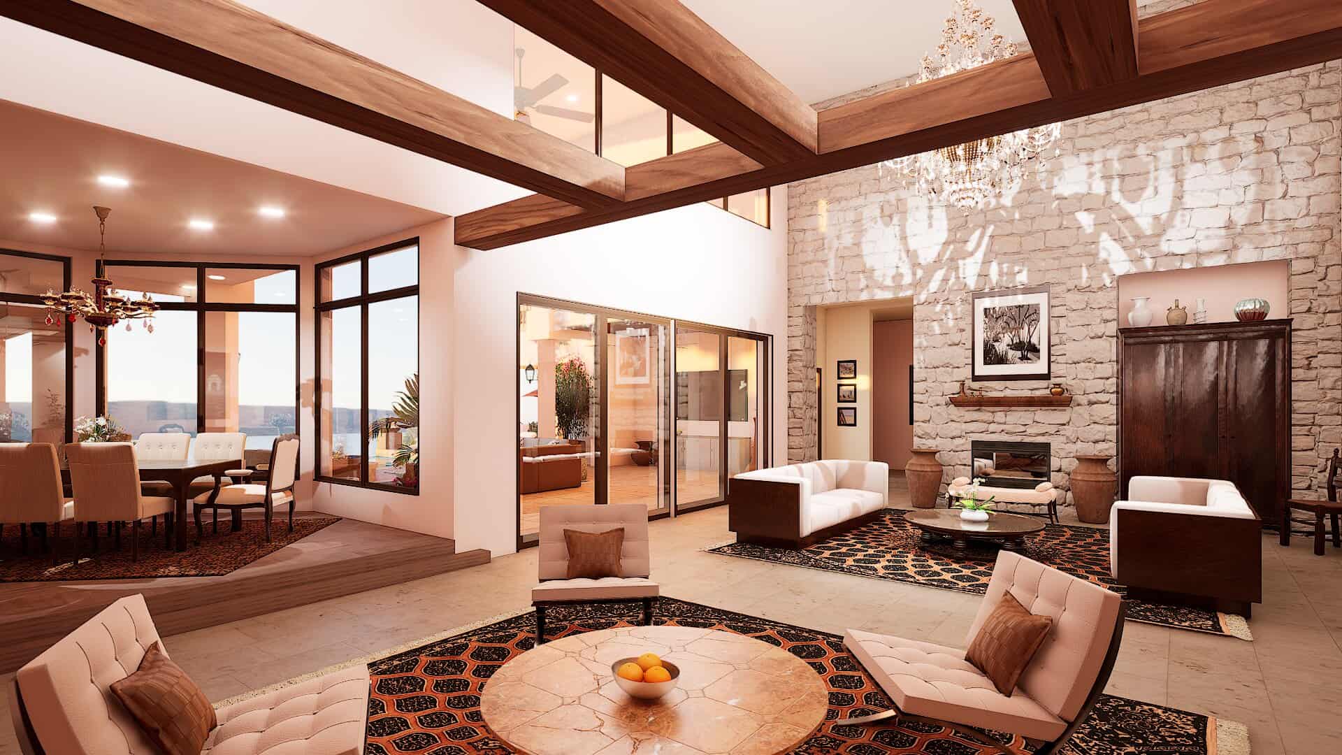 Family Room of this 5-Bedroom,8513 Sq Ft Plan -195-1361