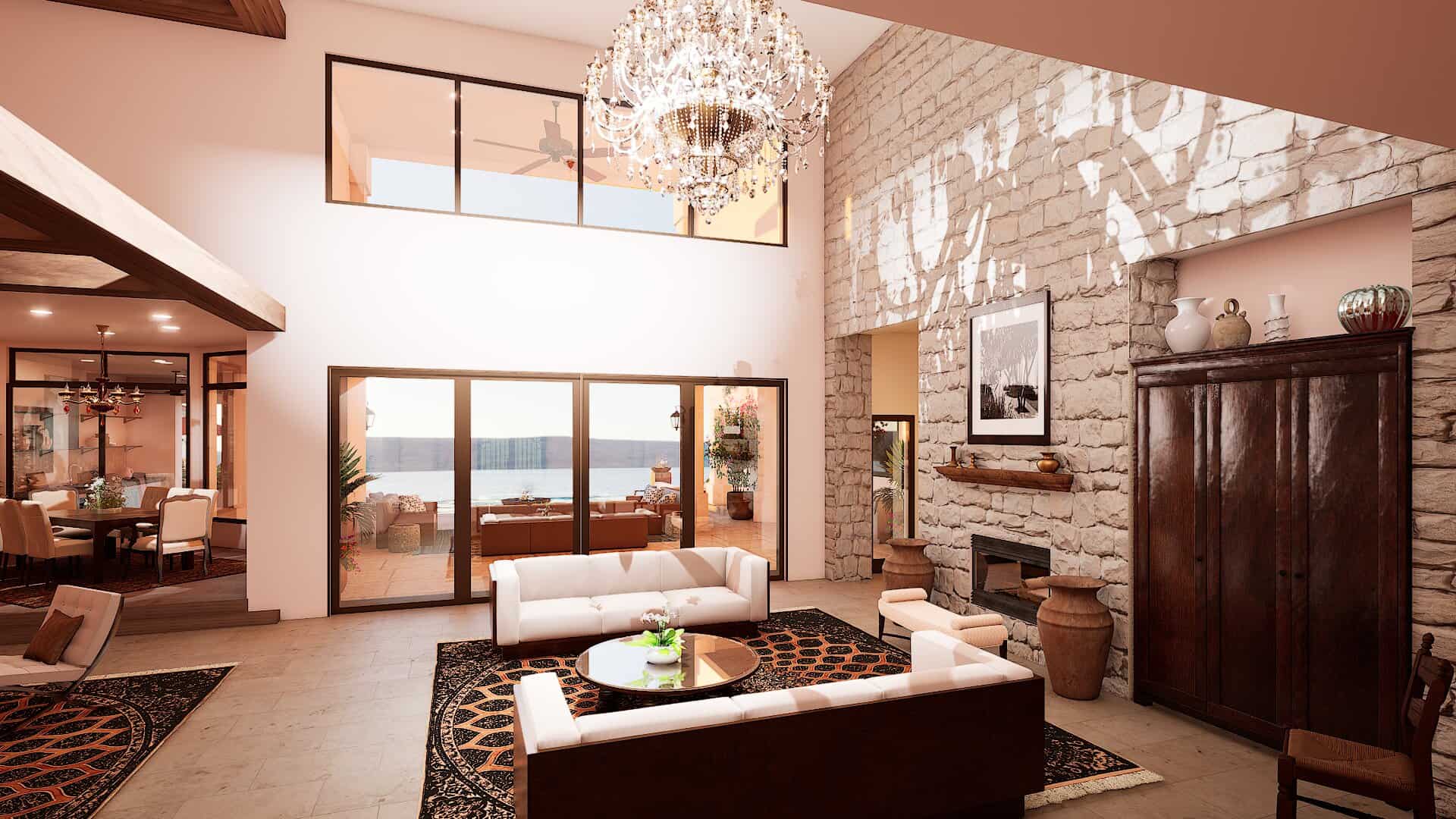Great Room of this 5-Bedroom,8513 Sq Ft Plan -195-1361