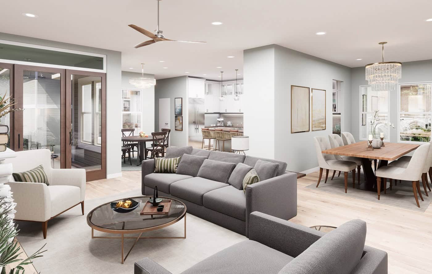 Living Room of this 4-Bedroom,3245 Sq Ft Plan -195-1363