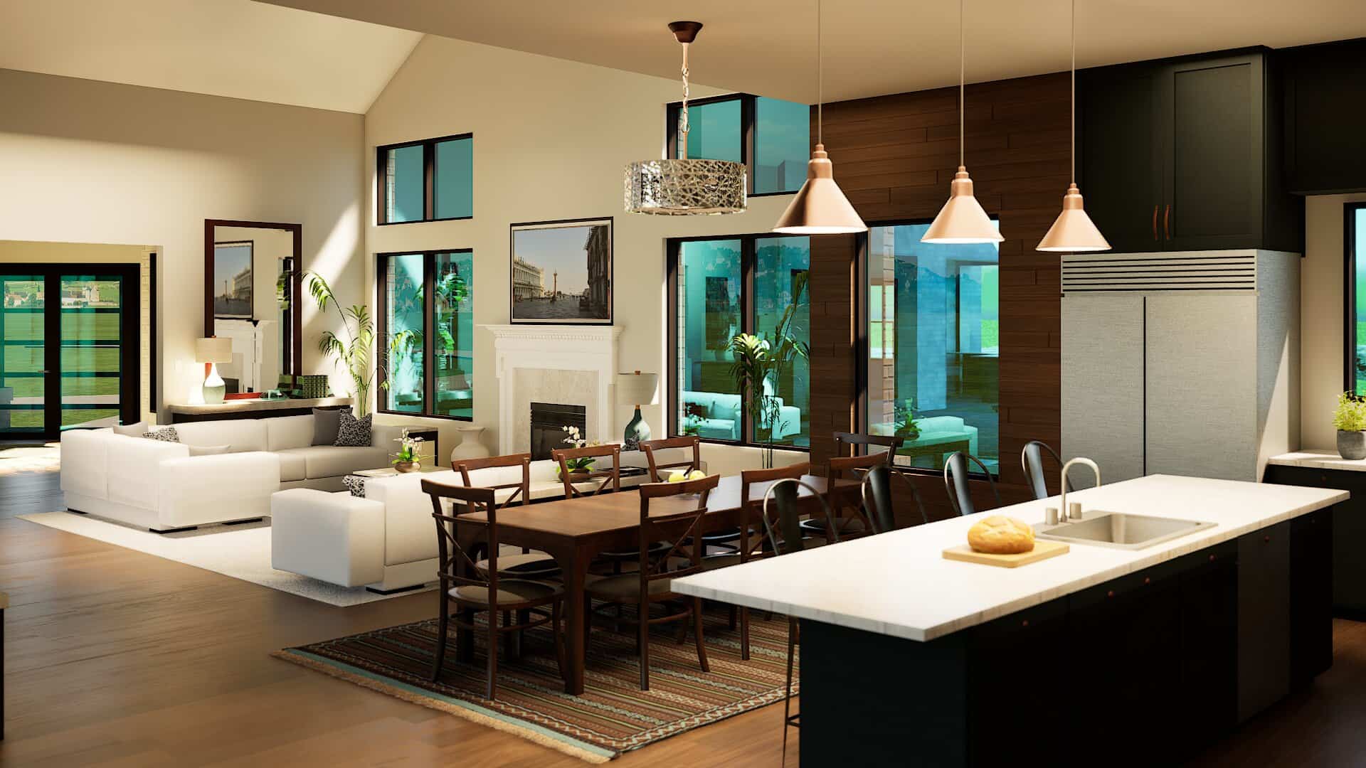 Kitchen of this 4-Bedroom,4663 Sq Ft Plan -195-1372