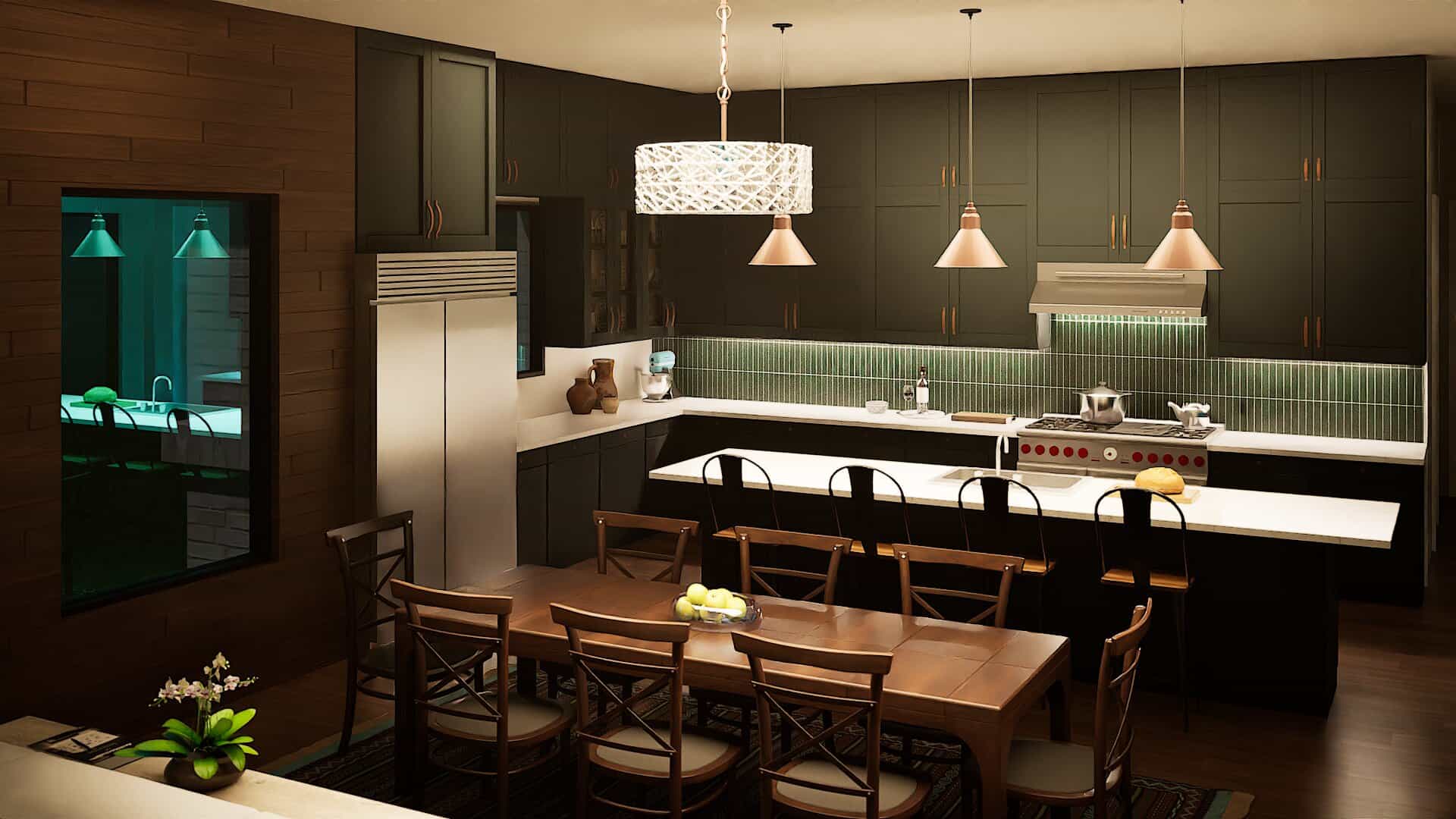 Kitchen of this 4-Bedroom,4663 Sq Ft Plan -195-1372