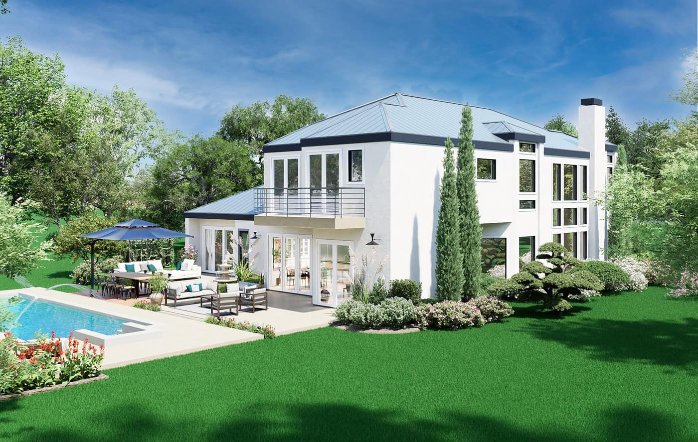 Left Side View of this 4-Bedroom,4755 Sq Ft Plan -195-1375