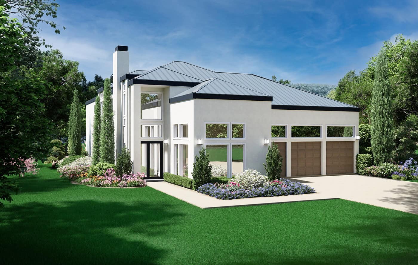 Right Side View of this 4-Bedroom,4755 Sq Ft Plan -195-1375