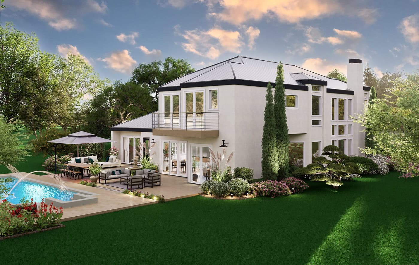 Left Side View of this 4-Bedroom,4755 Sq Ft Plan -195-1375